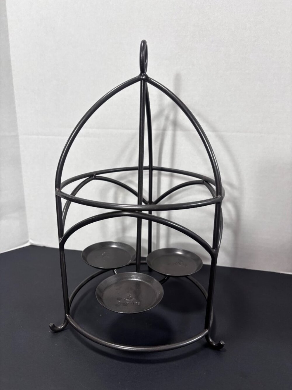 Partylite Shadow Tealight Candle Holder 3-Cup Tabletop Decorative Accent